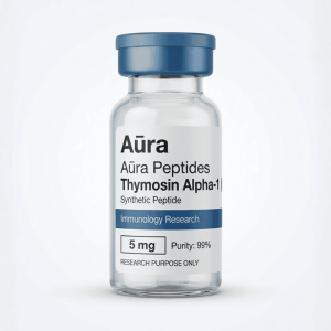 Aūra Peptides TA-1 Thymosin Alpha-1 synthetic peptide supplement.